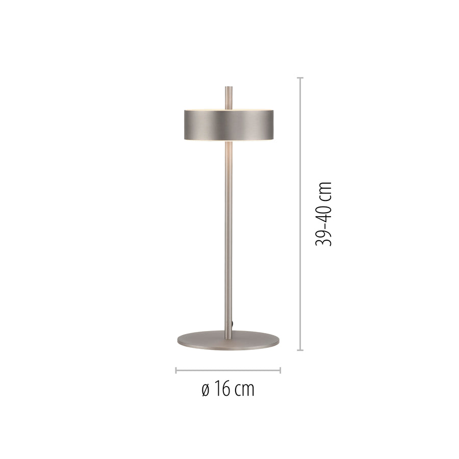Lampe à poser Q-Rotate aluminium