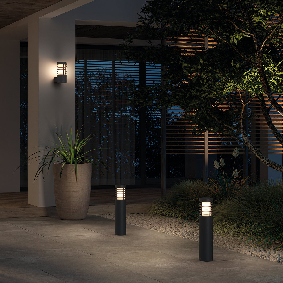 Borne extérieure Avon IP65, anthracite