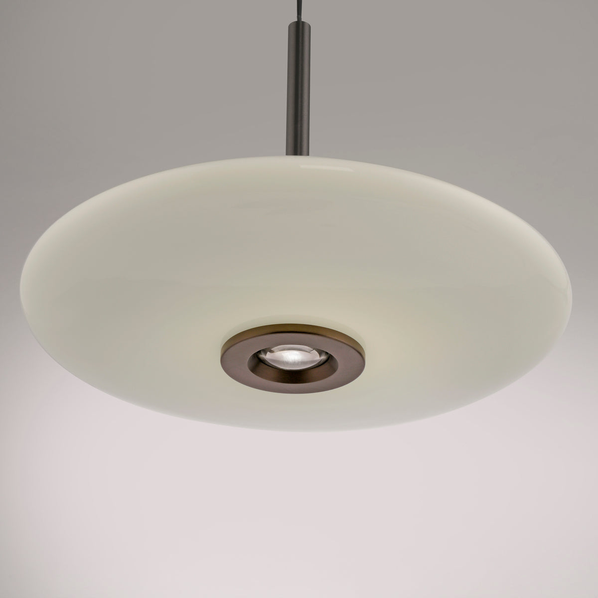 Suspension Pure E-Vitrum marron foncé, verre