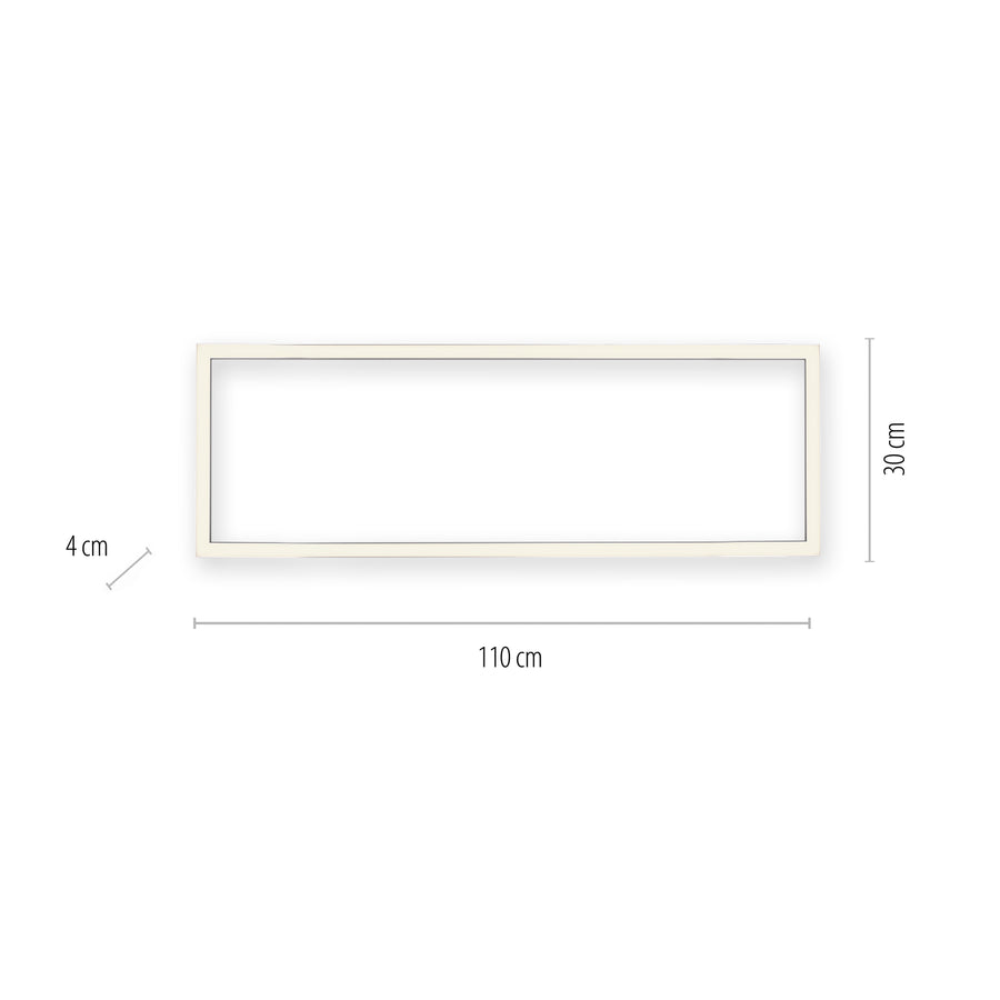 Plafonnier Pure-Lines anthracite, L 30 cm