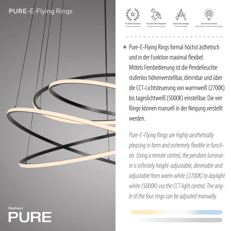 Suspension Pure E-Flying Rings grise