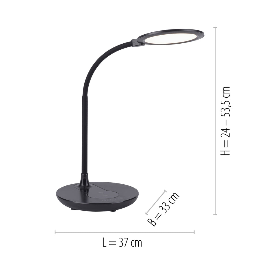 Lampe à poser Astrid noire