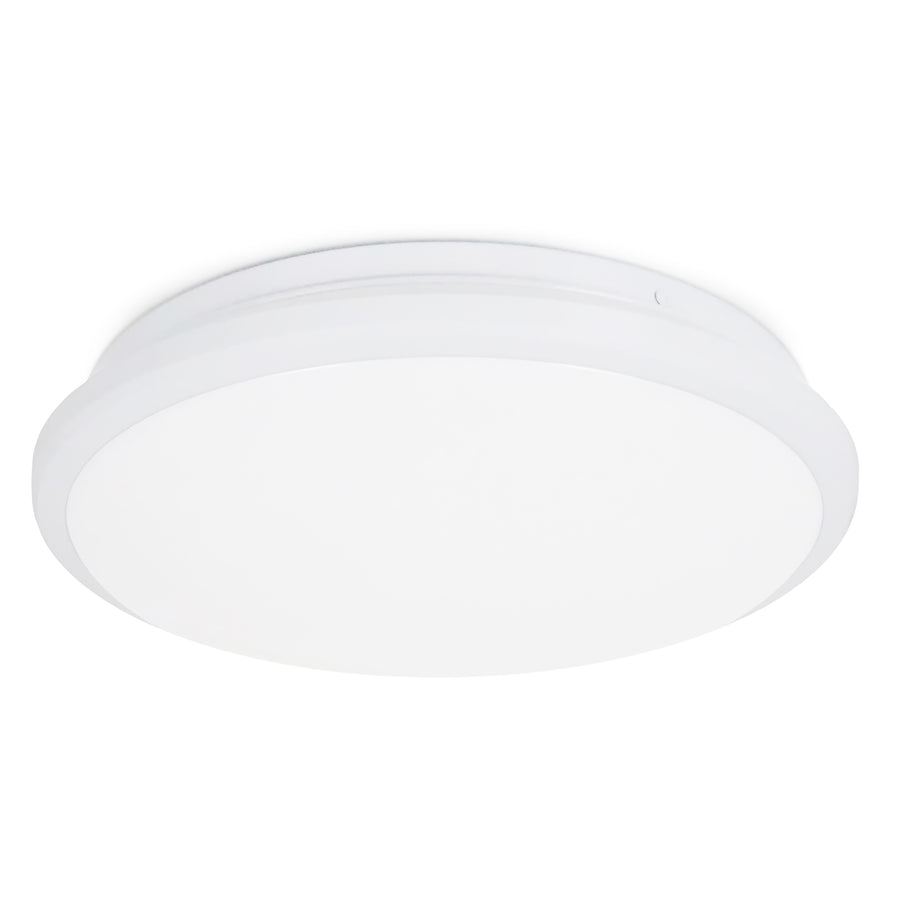 Vue légèrement inclinée montrant le contour blanc et le diffuseur bombé.