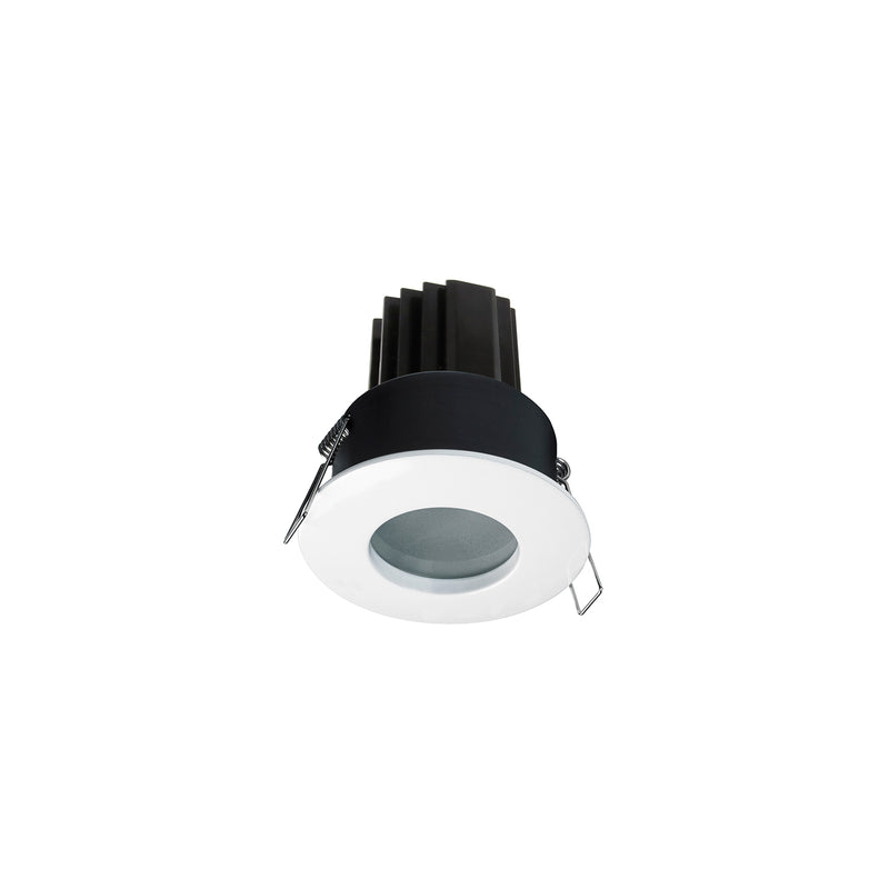Spot encastrable Carpo rond IP65, LED intégrée, variable