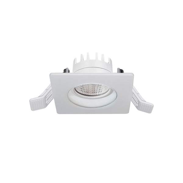 Spot encastrable Inel carré IP65, LED intégrée, variable 1-10 V