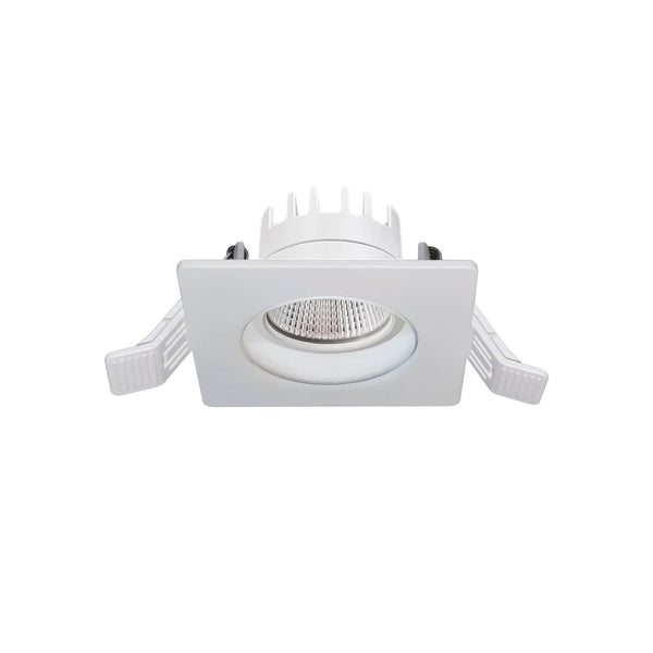 Spot encastrable Inel carré IP65, LED intégrée, variable