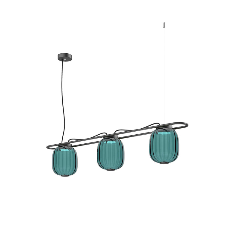 Suspension Krista 3 lumières, H 24,5 cm