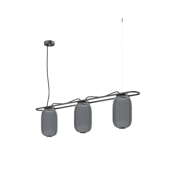 Suspension Krista 3 lumières, H 30 cm