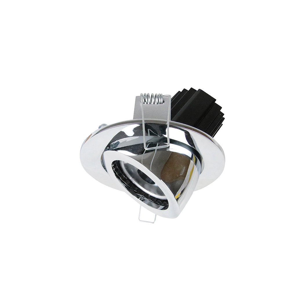 Spot encastrable orientable Mini Luna rond, LED intégrée