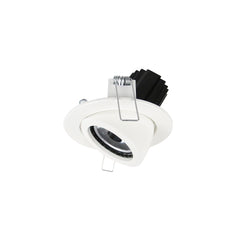 Spot encastrable orientable Mini Luna rond, LED intégrée, variable 1-10 V