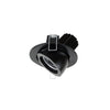 Spot encastrable orientable Mini Luna rond, LED intégrée, variable DALI, finition noire