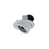 Spot encastrable orientable Mini Luna rond, LED intégrée, variable DALI, finition grise