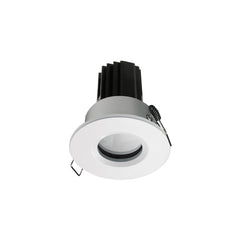 Spot encastrable Palma rond IP65, LED intégrée, variable 1-10 V, finition blanche