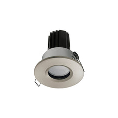 Spot encastrable Palma rond IP65, LED intégrée, variable DALI, finition chromée mate