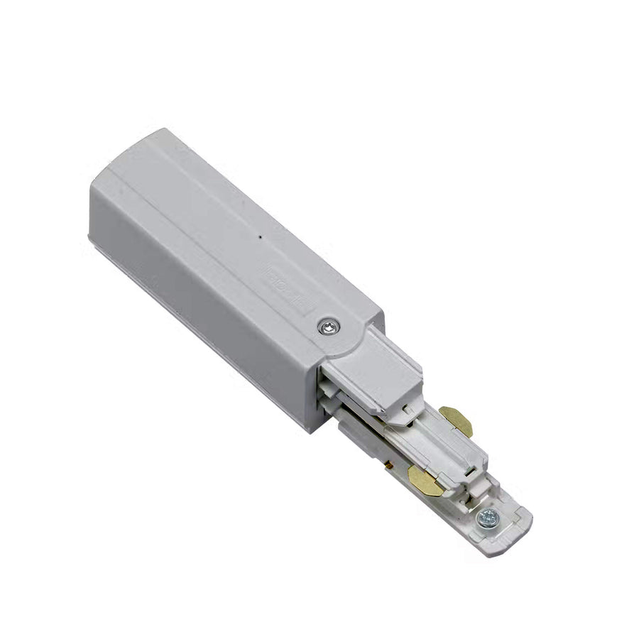 adaptateur blanc sous un autre angle, boîtier et contacts électriques