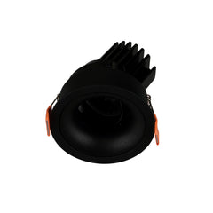 Spot encastrable orientable VIP1 rond bombé, LED intégrée, extérieur noir