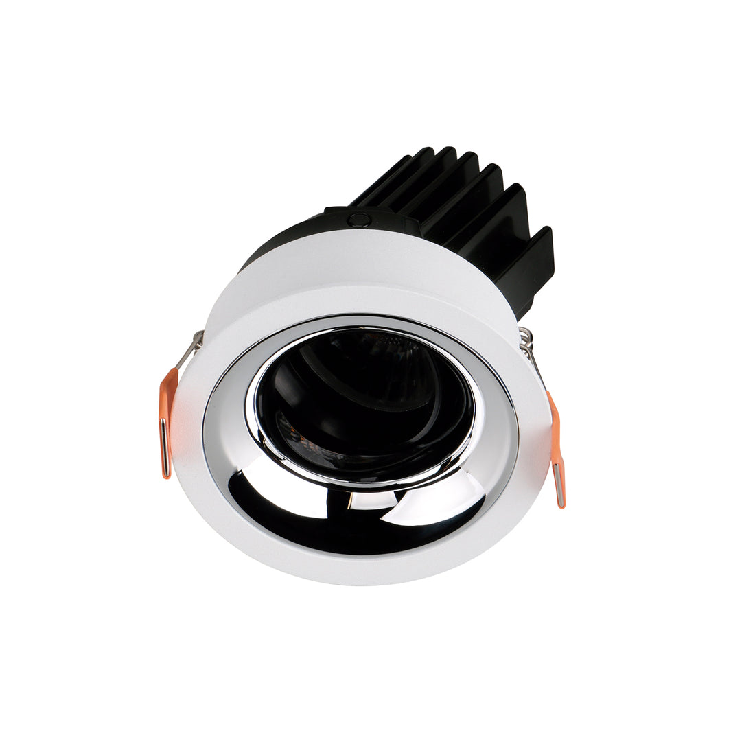 Spot encastrable orientable VIP1 rond bombé, LED intégrée, connecté Casambi, extérieur blanc
