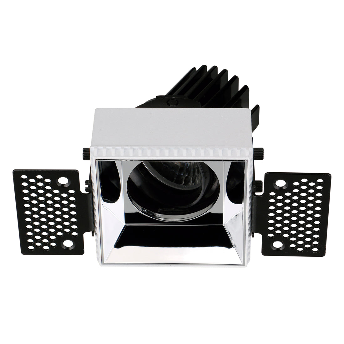 Spot encastrable orientable VIP2T carré, optique ronde, LED intégrée, variable