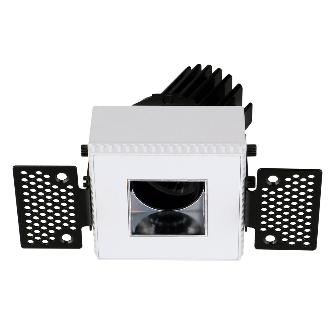 Spot encastrable orientable VIP3T carré, LED intégrée, variable DALI