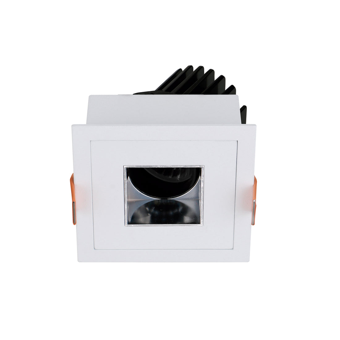Spot encastrable orientable VIP3 carré, LED intégrée, extérieur blanc