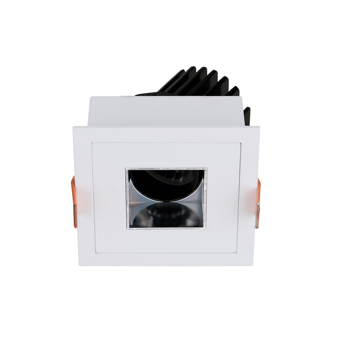 Même spot avec réflecteur intérieur argenté et lentille LED noire