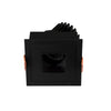 Spot encastrable orientable VIP3 carré, LED intégrée, connecté Casambi, extérieur noir