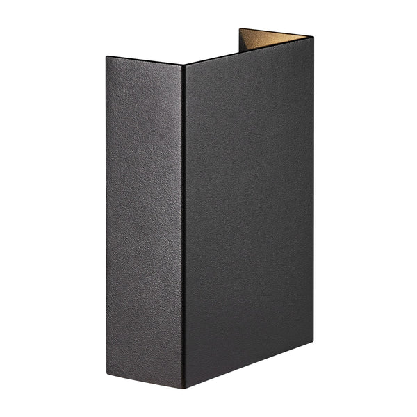 Applique extérieure LED Fold 10 noire, IP54