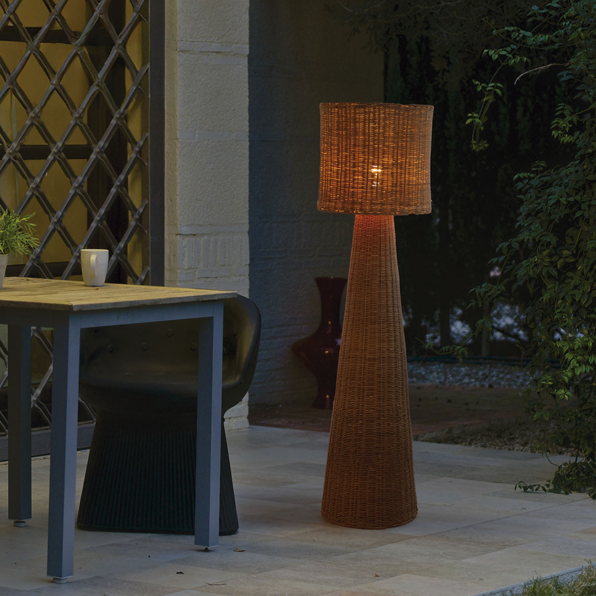 Lampadaire Grace 140 Nature en fibres naturelles