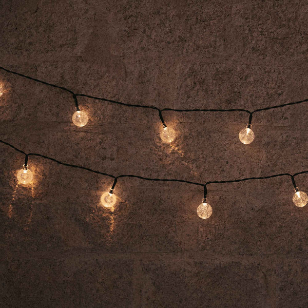 Griselda Glossy Solar-Lichterkette, 266 cm