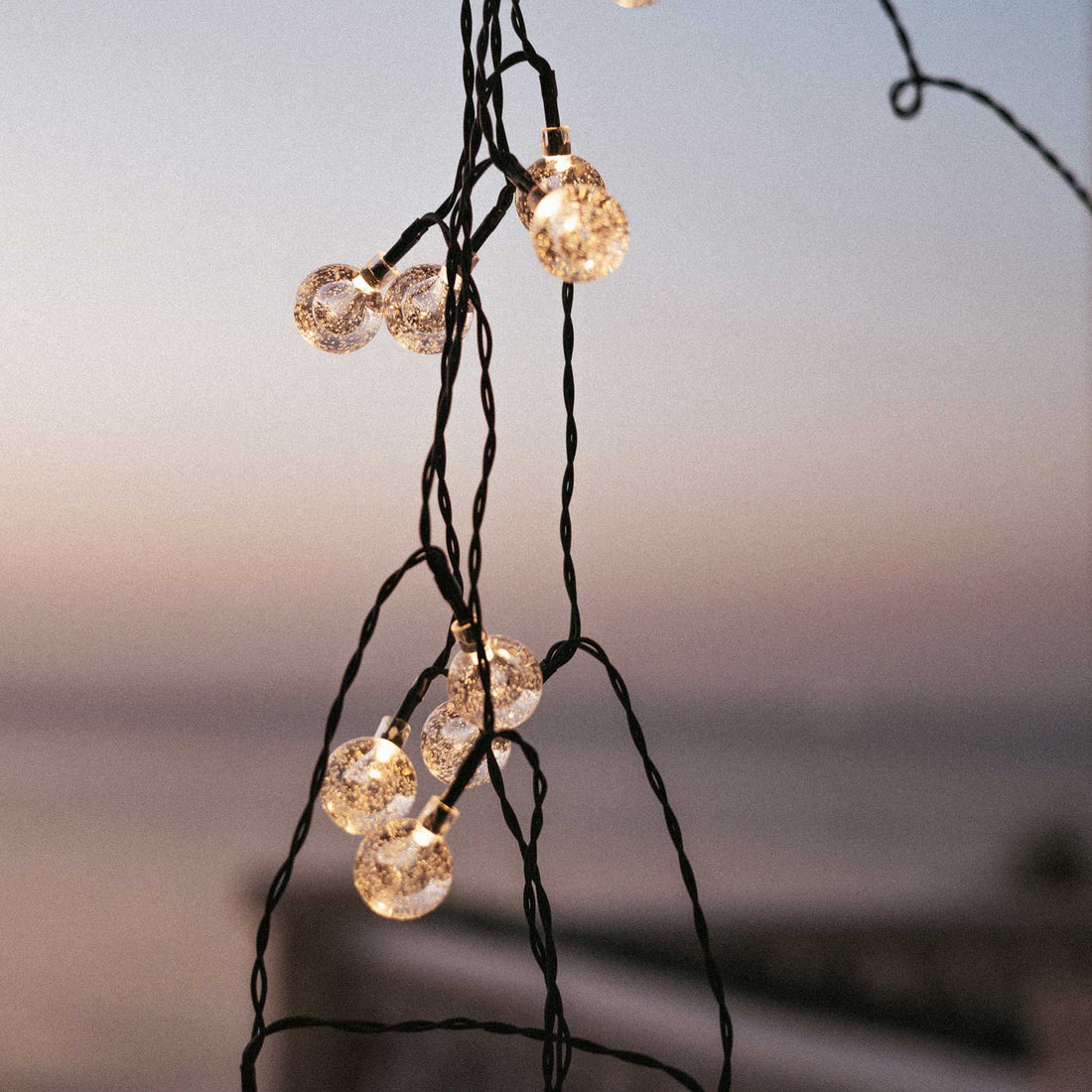 Griselda Glossy Solar-Lichterkette, 266 cm