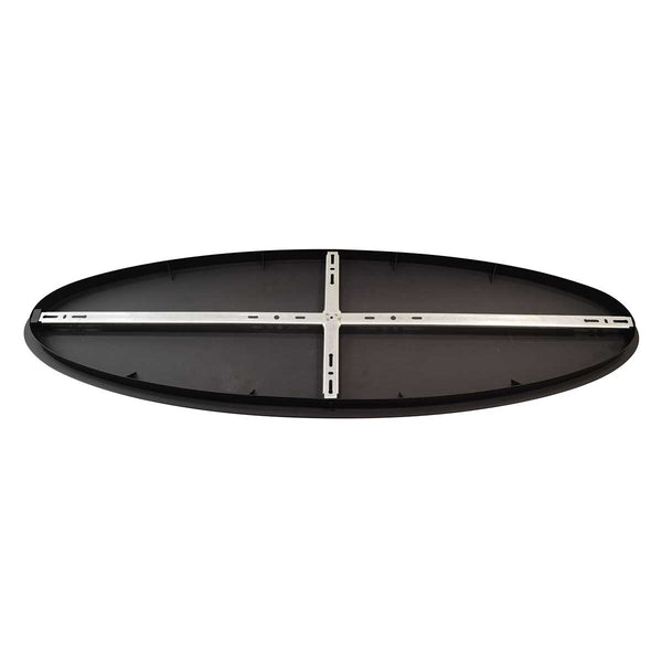 Schwarzes ovales Schild | Nera