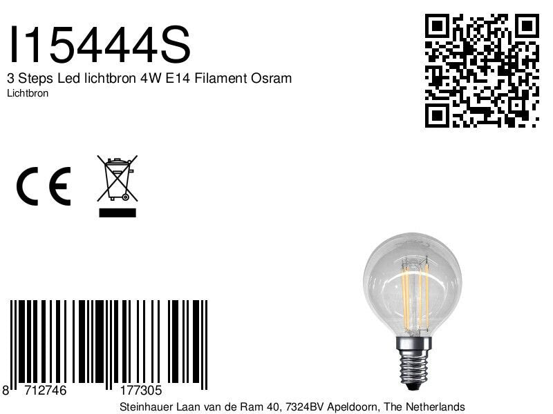 Étiquette produit avec code-barres, QR code, références et pictogrammes de conformité