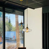 Suspension Roxanne Ø20 cm – Luminaire en verre soufflé transparent design élégant