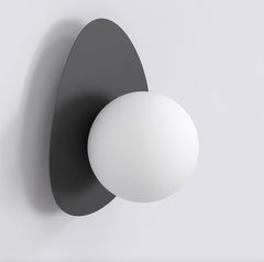 Wandleuchte Ovo schwarz