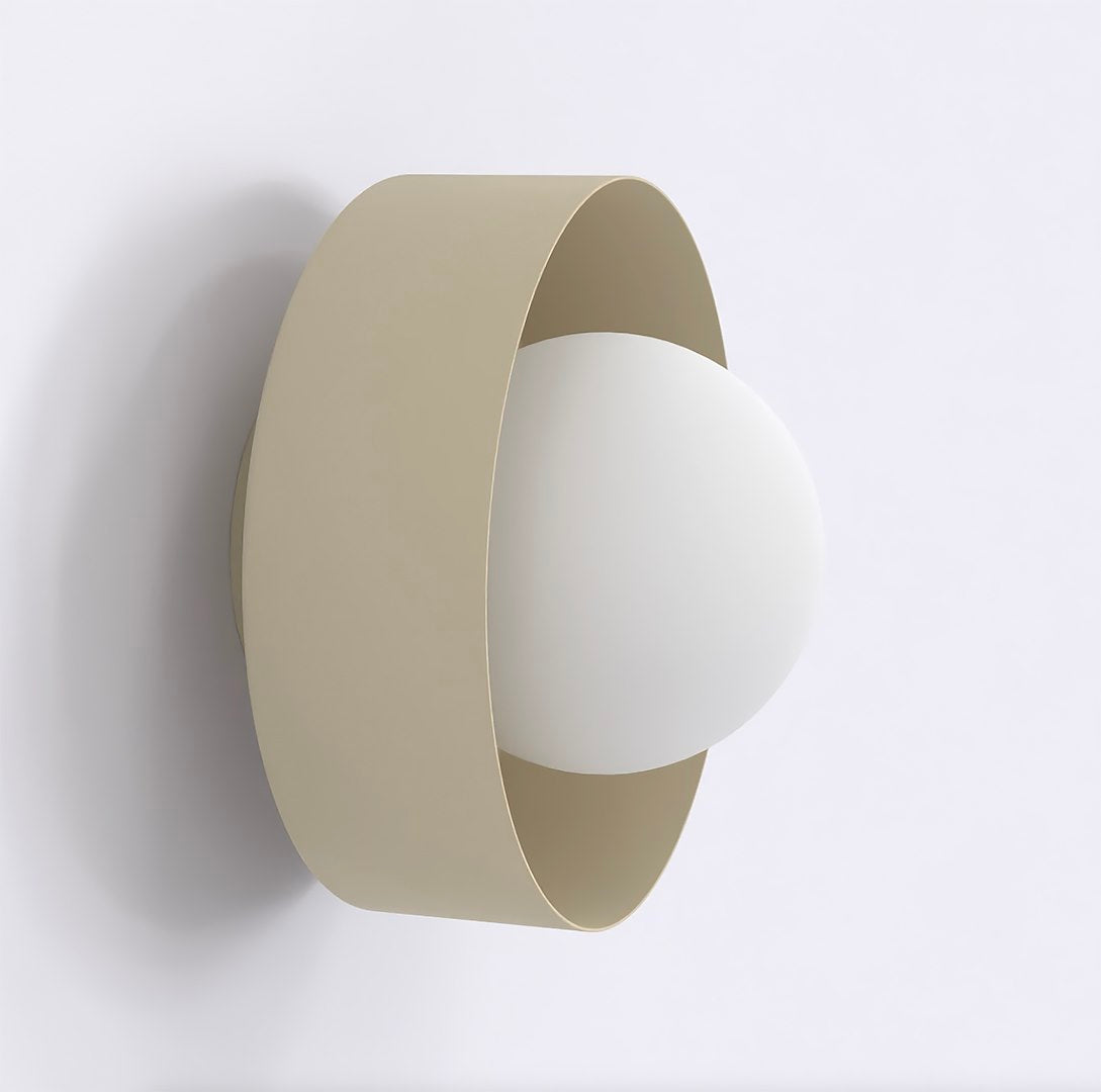 Profil de l'applique dévoilant la profondeur du cerclage cylindrique moka