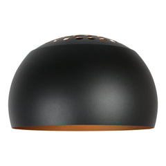 Lampenschirm 42 cm schwarz/gold