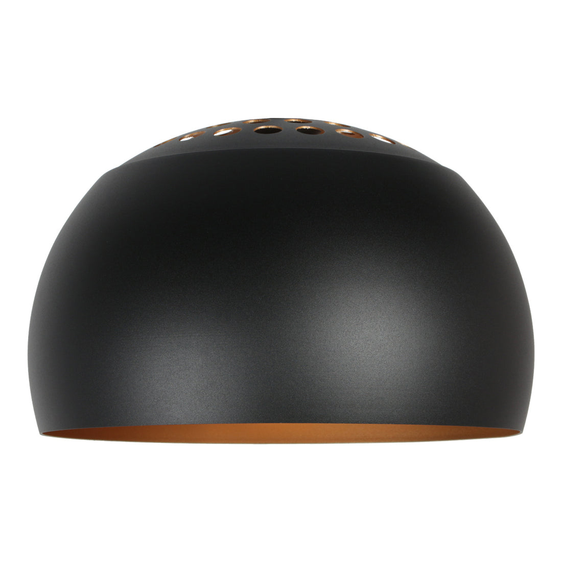 Lampenschirm 42 cm schwarz/gold
