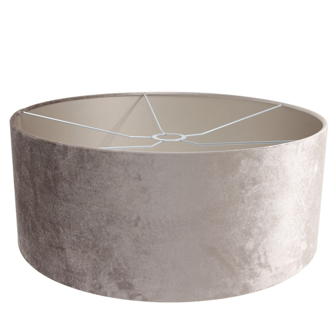 Lampenschirm K1066GS aus silbernem Samt