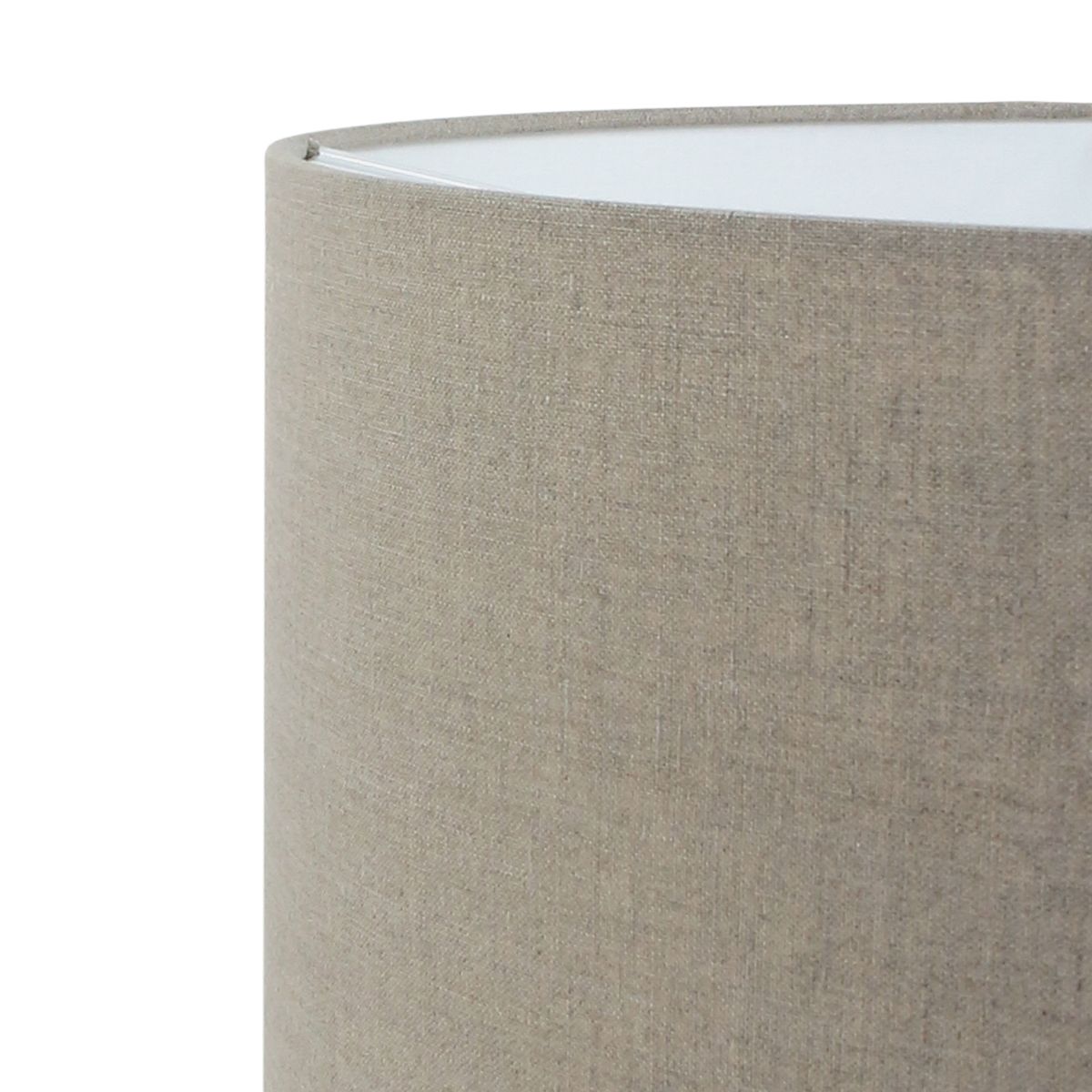 Détail de la bordure supérieure avec intérieur doublé de blanc