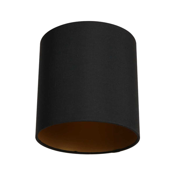 Lampenschirm 18 cm rund einfarbig schwarz *M*