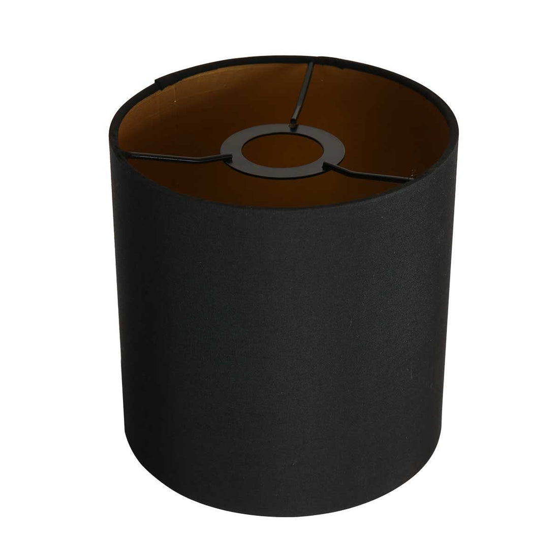 Lampenschirm 18 cm rund einfarbig schwarz *M*
