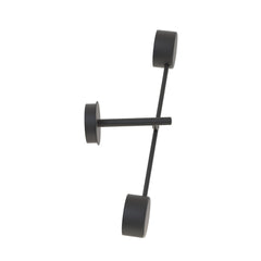 Wandleuchte Natsu, 2-flammig, schwarz