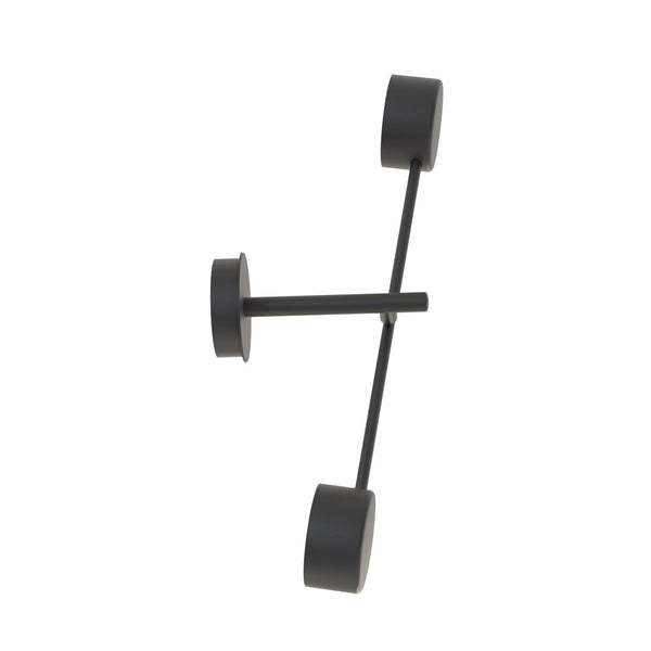 Wandleuchte Natsu, 2-flammig, schwarz