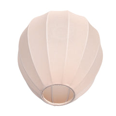 Lampenschirm K20121S – Handgefertigt aus beigem Leinen, tropfenförmig, Ø 25 cm, für E27-Leuchten