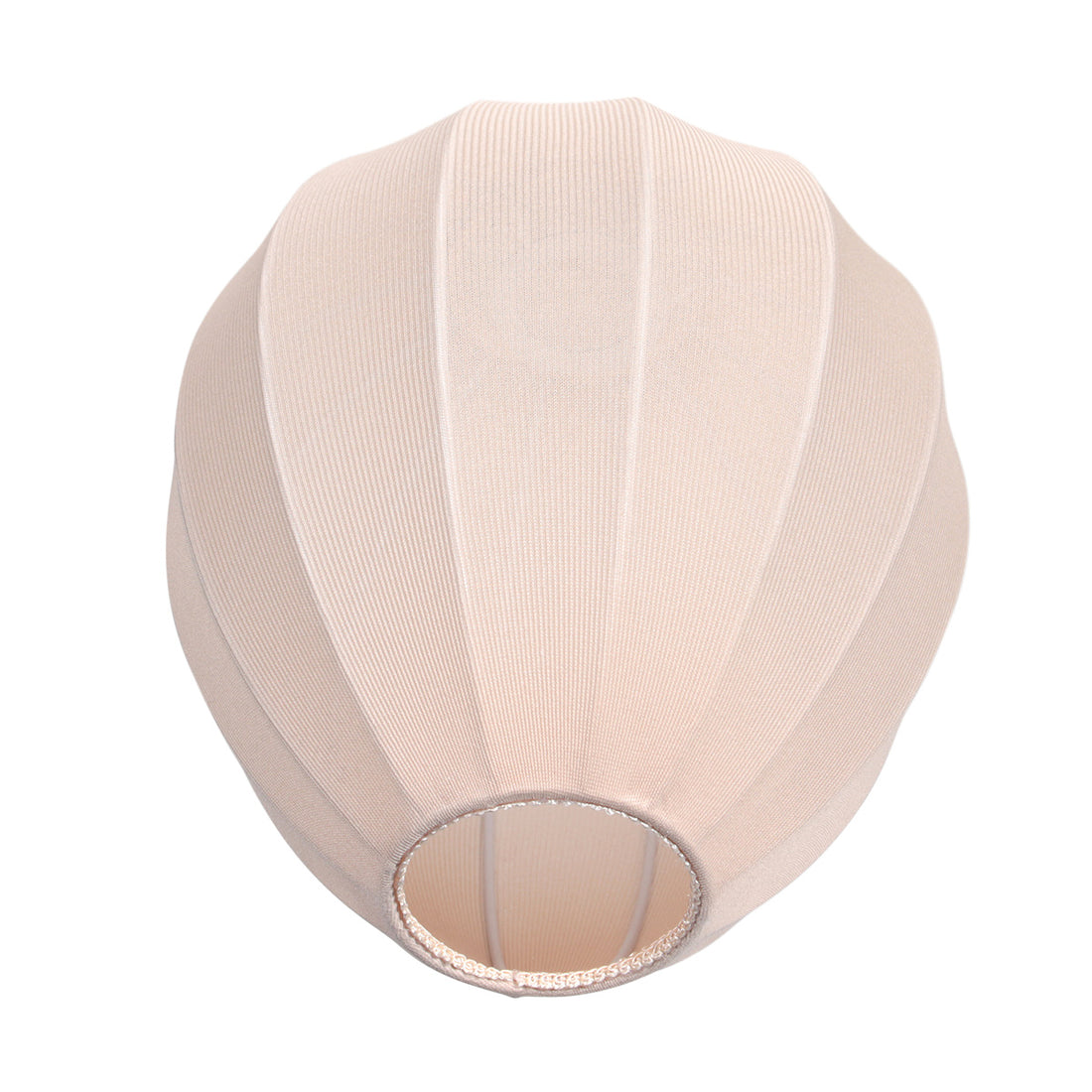 Lampenschirm K20121S – Handgefertigt aus beigem Leinen, tropfenförmig, Ø 25 cm, für E27-Leuchten