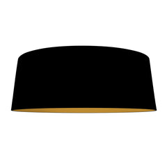 Lampenschirm K2013SS – schwarzes Leinen mit goldener Innenseite Ø60 cm
