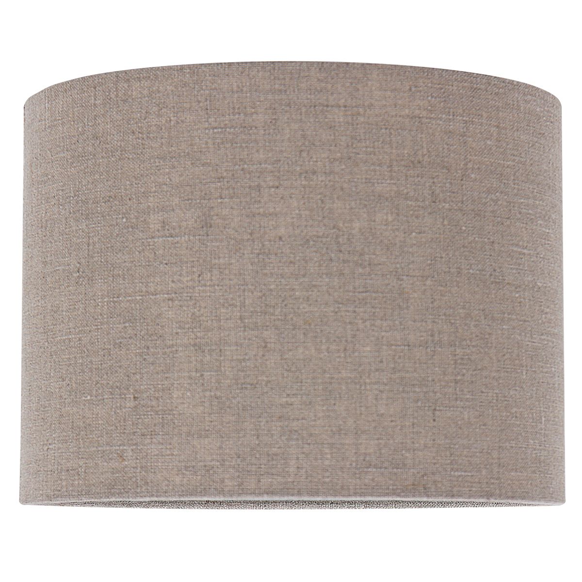 Face du cylindre en tissu lin gris clair aux reflets naturels