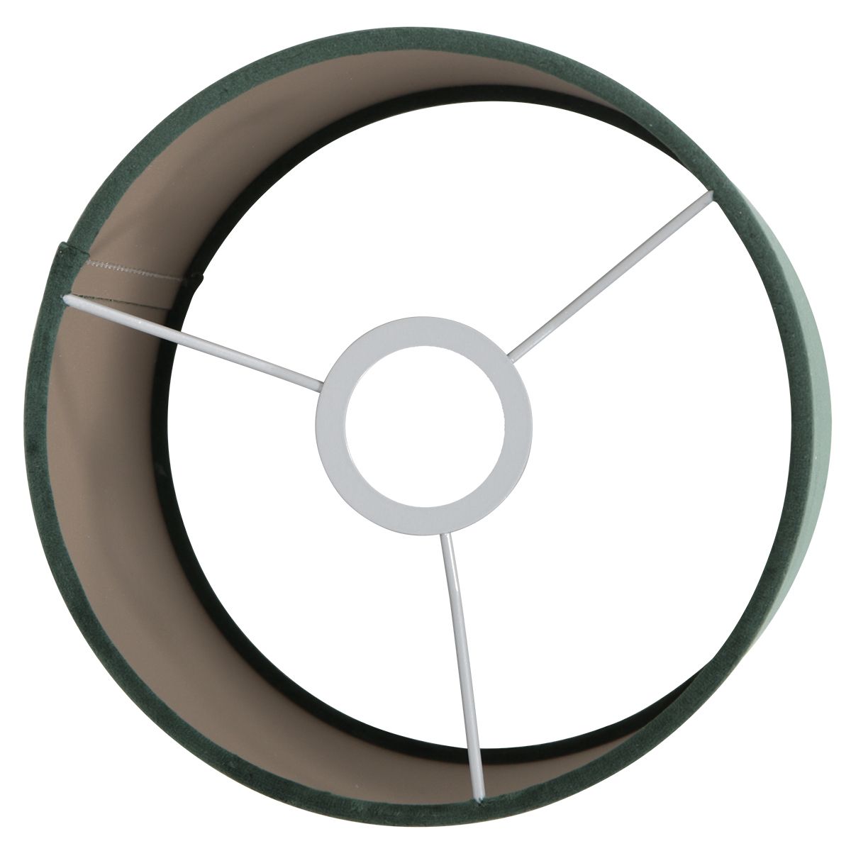 Vue du dessus montrant la bague centrale et ses trois bras métalliques