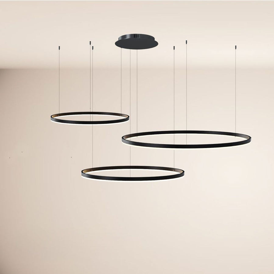 Suspension LED Ring 3 anneaux décalés