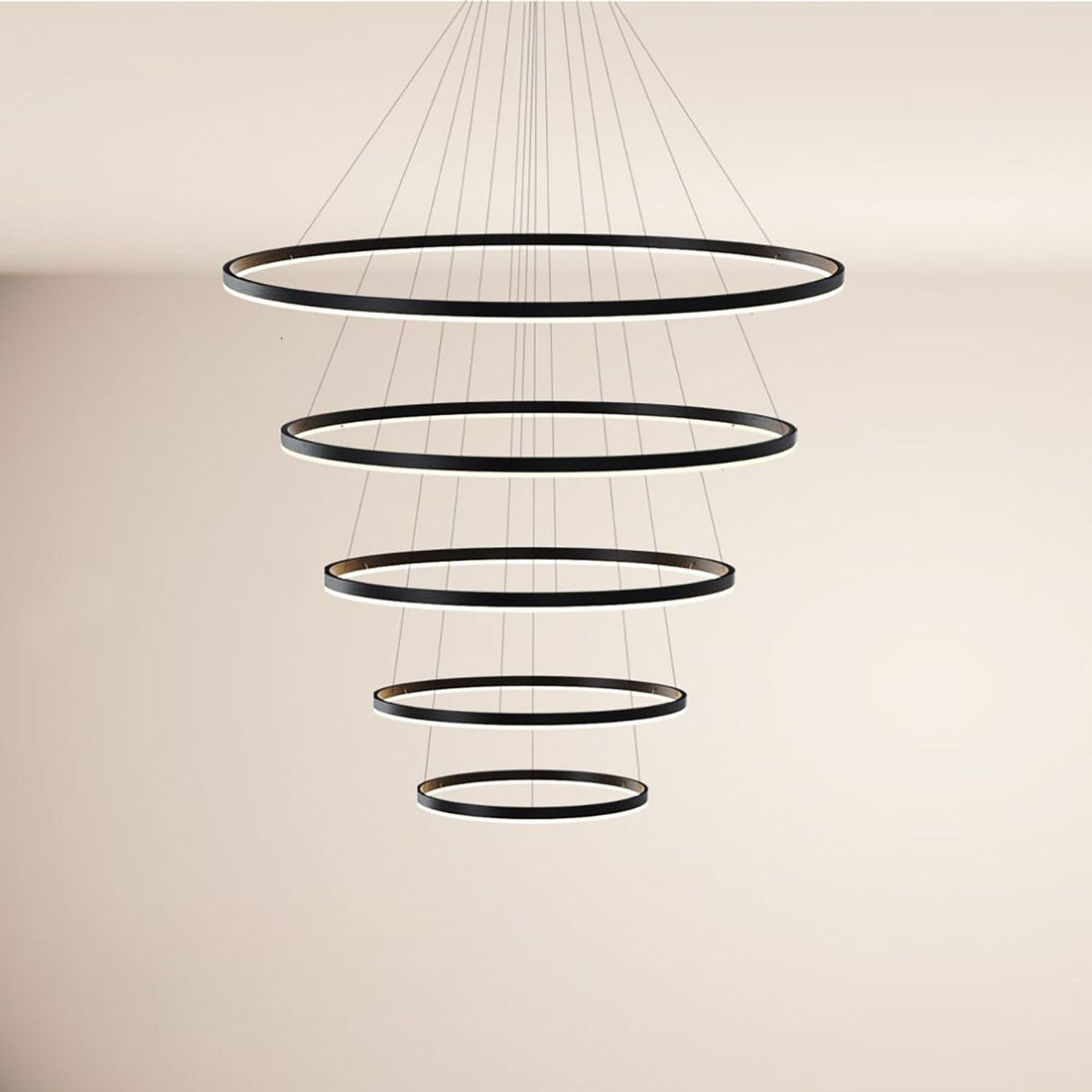 Suspension LED Ring 5 anneaux concentriques